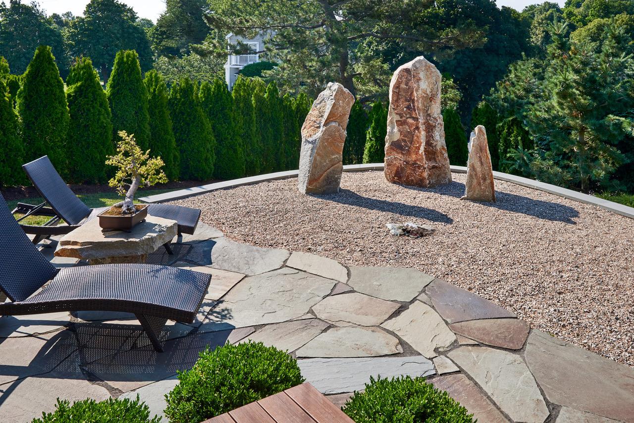 Modern Asian Art Garden by Amy Martin Landscape Design