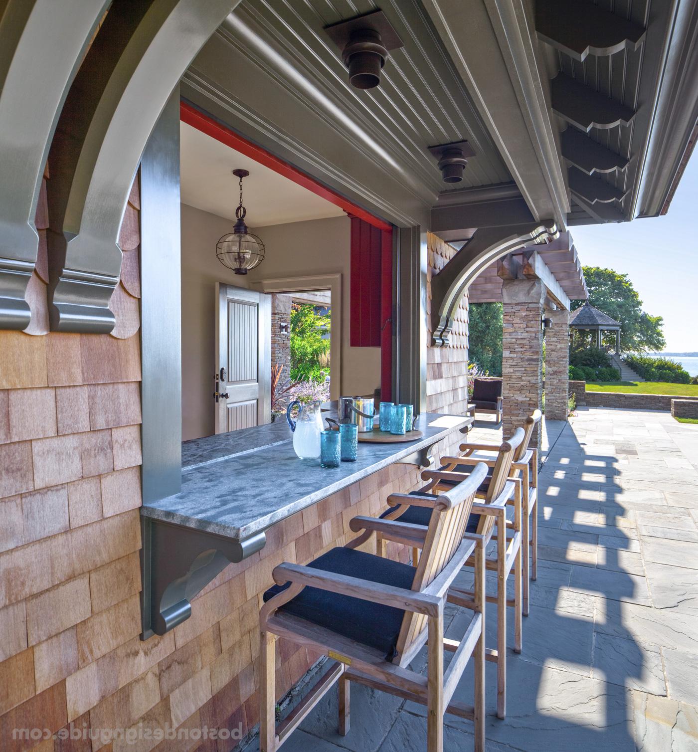 Outdoor bar design Cape Cod