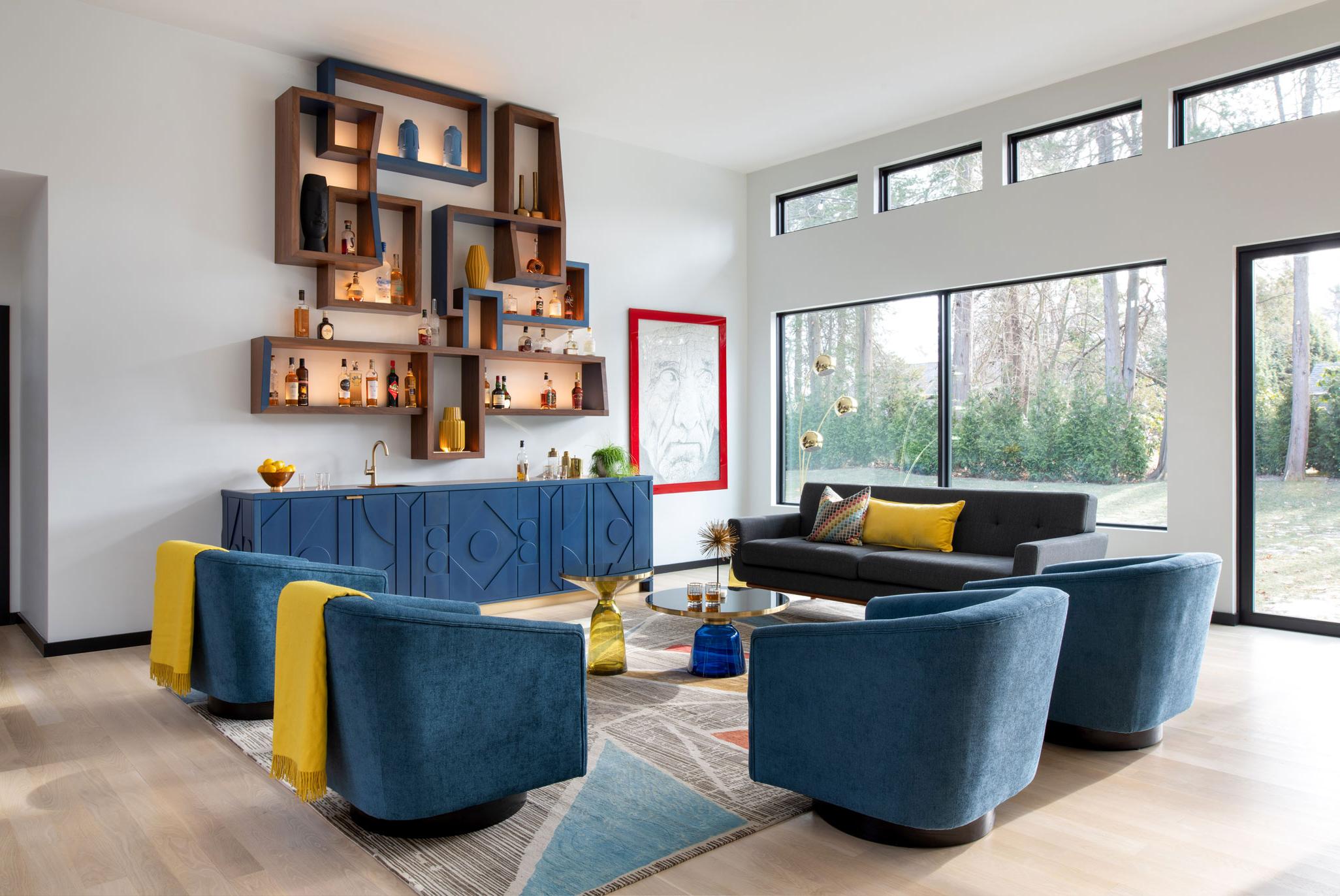 Midcentury modern open concept home