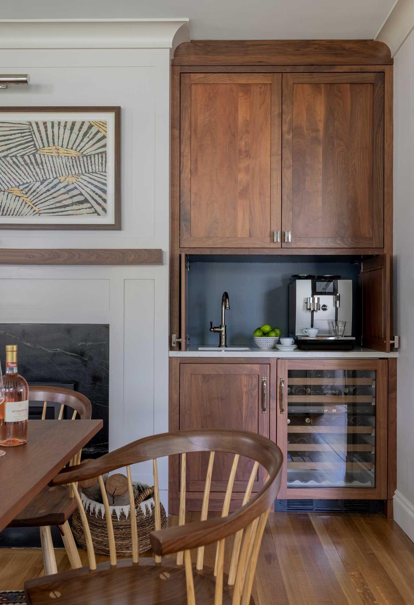 Coffee and wet bar nook