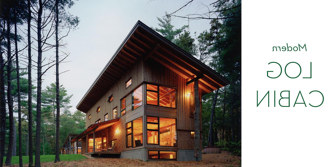 Modern log cabin designed by Jill Neubauer建筑事务所