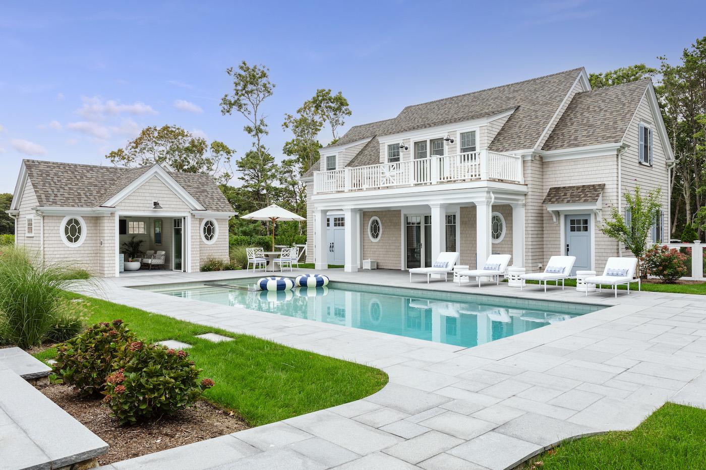 osterville home, digs design, bayside builders, phillip golden architect, pool