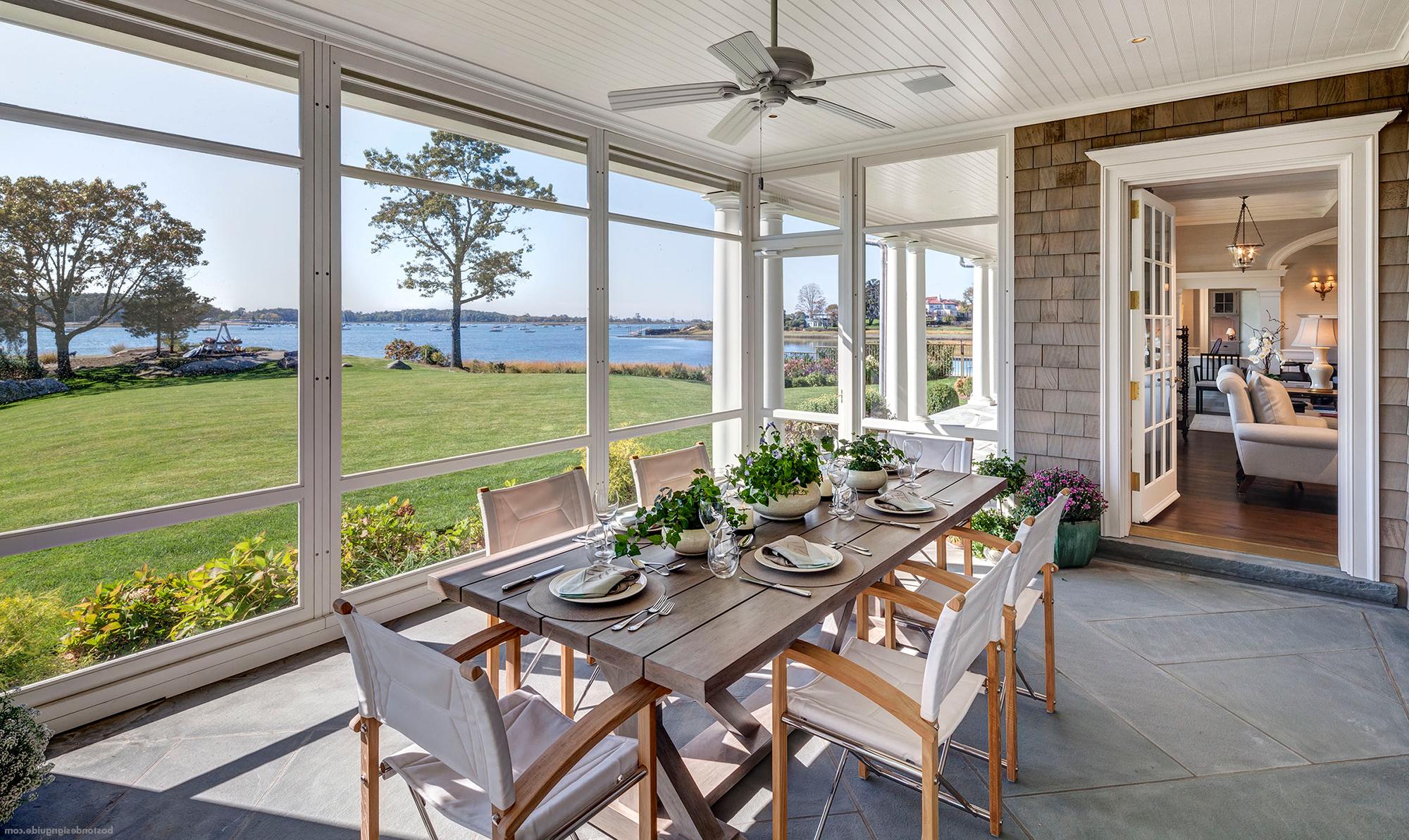 High-end screened porch