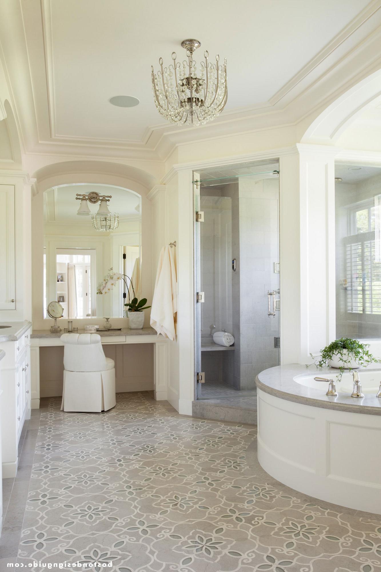 High-end master bathroom